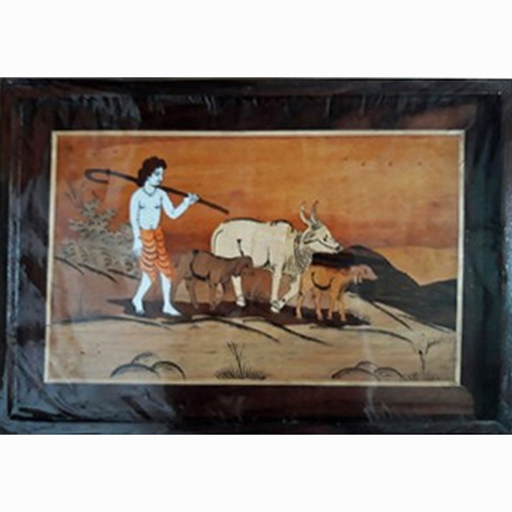 Traditional Handicraft Mysore Rosewood Inlay Wooden Paintings For ...