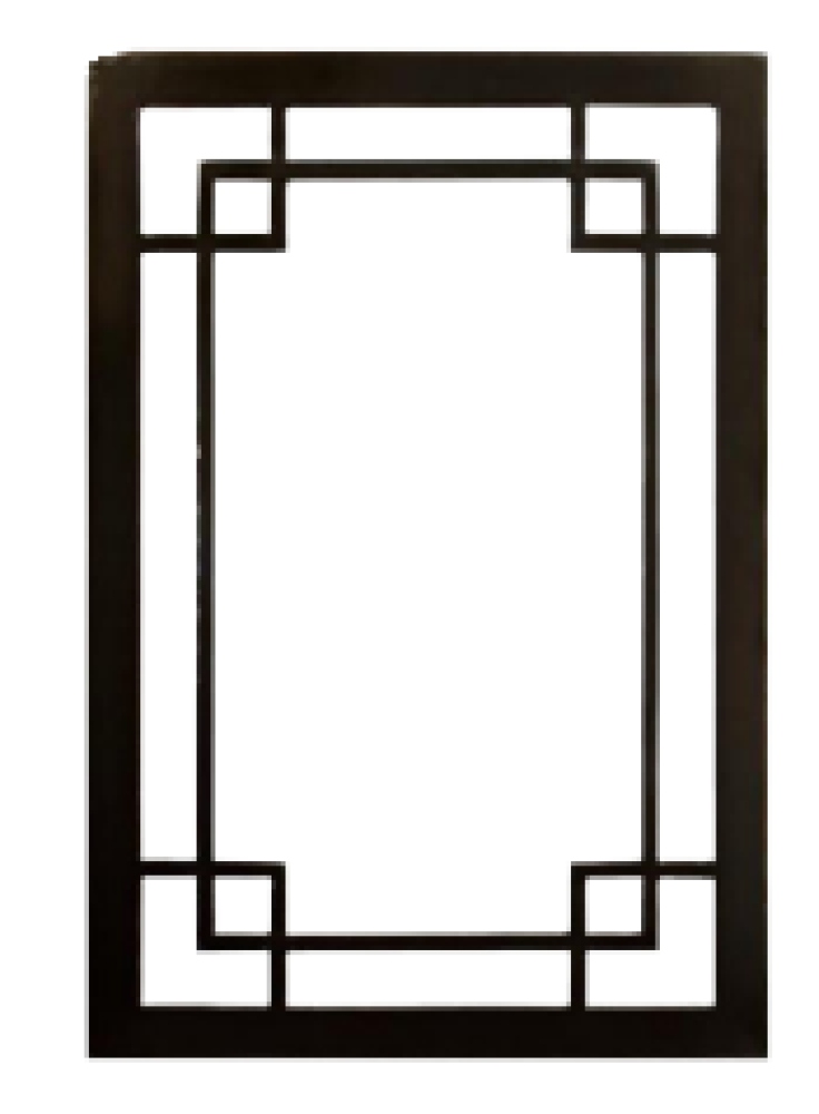 Natural Iron Rusty Mirror Frame