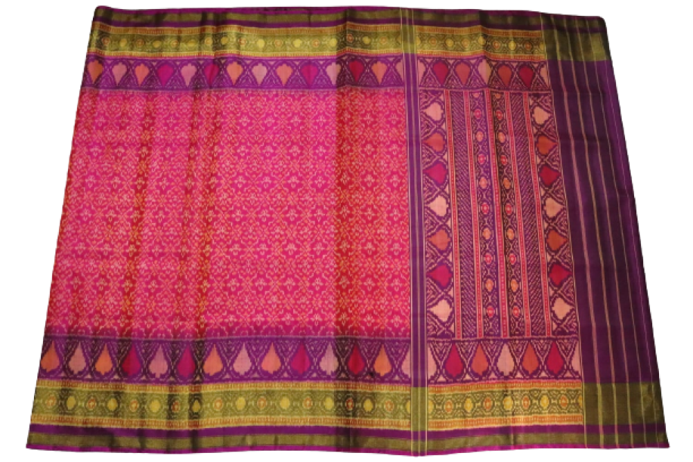 Shop – Patan Patola Saree Purple & Pink Shade - GI Heritage