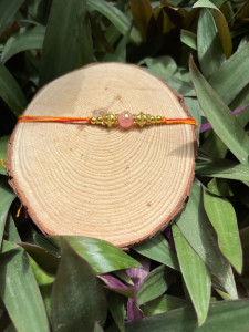 Pink Stone Rakhi