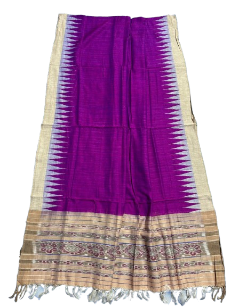 Pink Tussar Dupatta