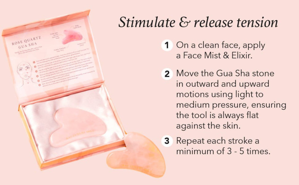 Plastic Rose Quarts Gua Sha - 0