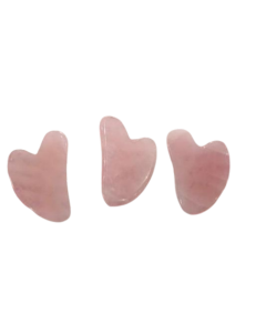 Plastic Rose Quarts Gua Sha