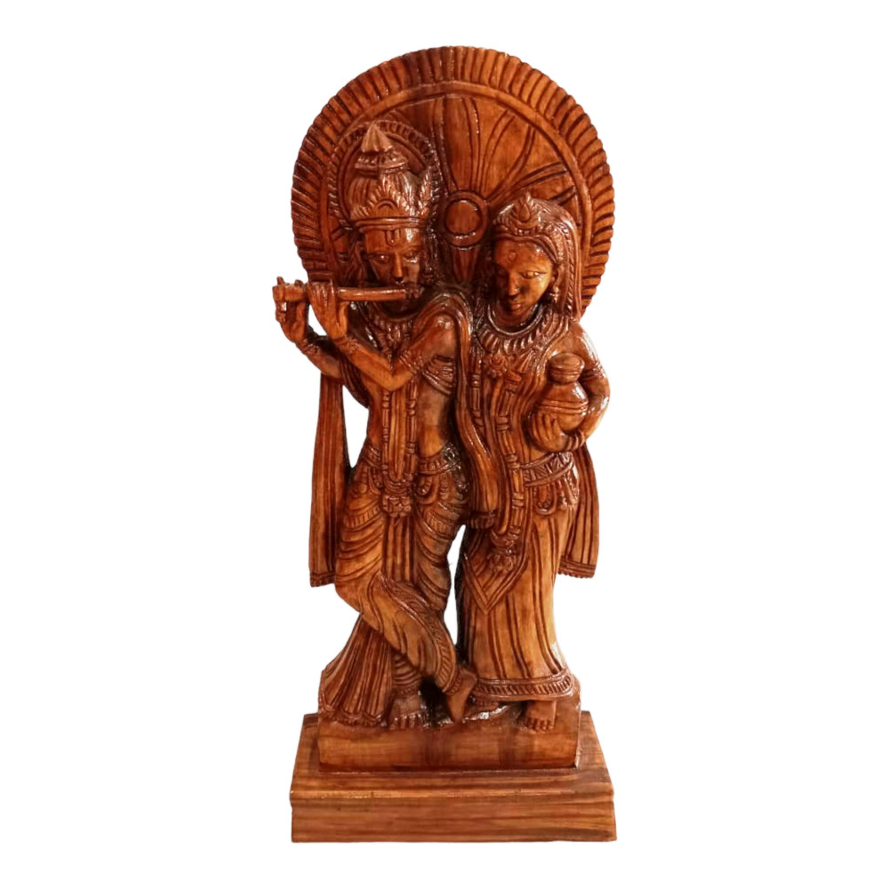 Radha Krishna Bastar Wooden Craft