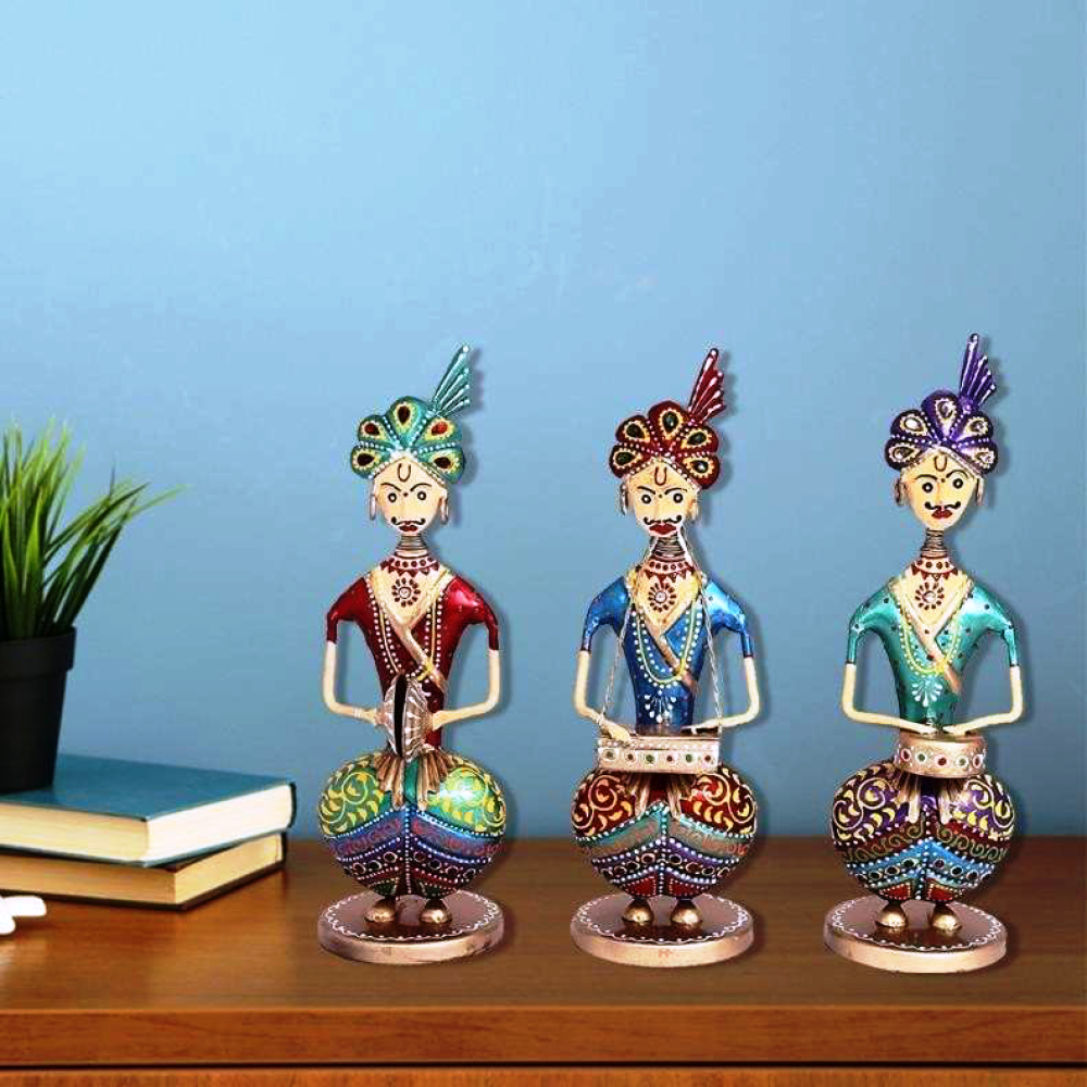 Rajasthani Musician Tribal Men Set Of 3