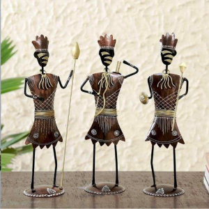 Rajasthani Soldier Men Figurine Set Of 3