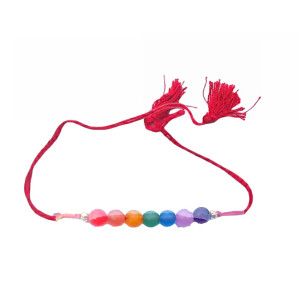 Rakhi with Multicolour Beads I