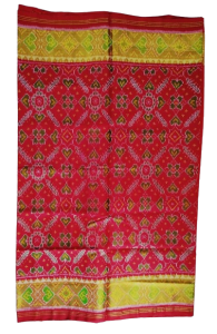 Red Colour with Green Border Rajkot Patola Saree