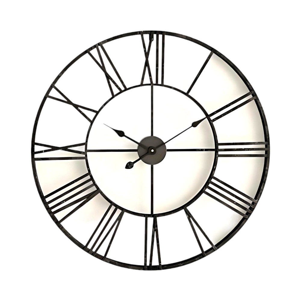 Roman Black Dial Wall Clock