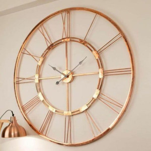 Rose Gold Brass Dial Wall Clock