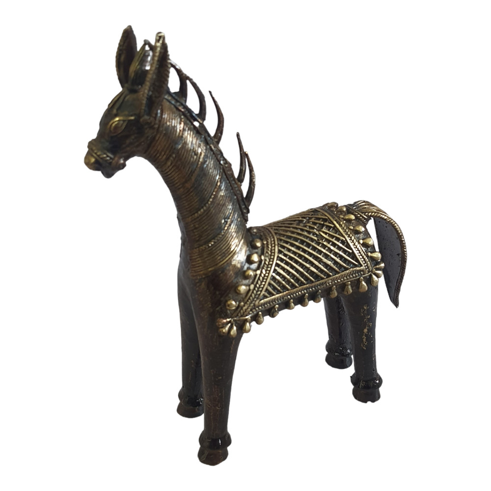 Standing Horse Bastar Metal Craft Style 2