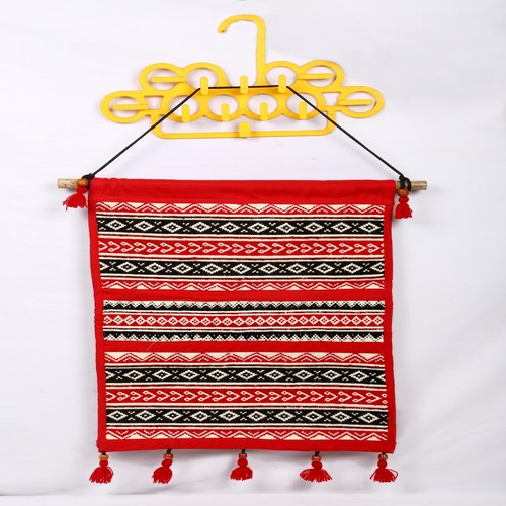 Toda Embroidered Patterned Wall Hanging
