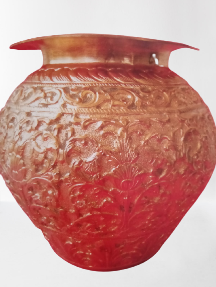 Traditional Carving Lota Banaras Metal Craft