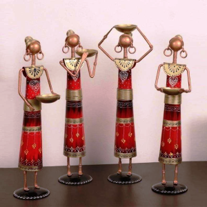Tribal ladies Farmers Figurines Set Of 4