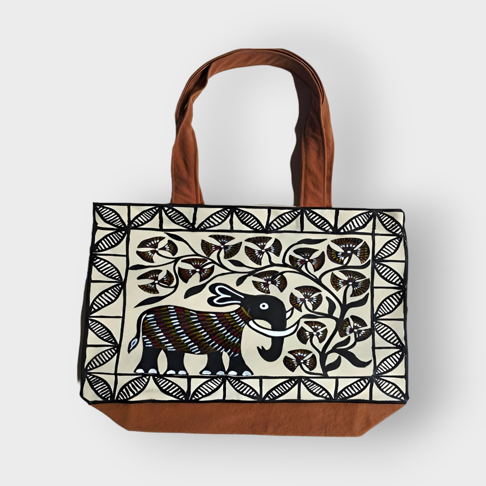 White Elephant Khovar Jute Bag