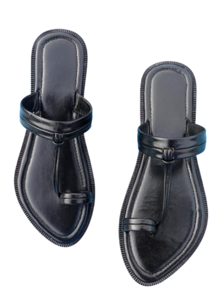 Women - Black Chappal