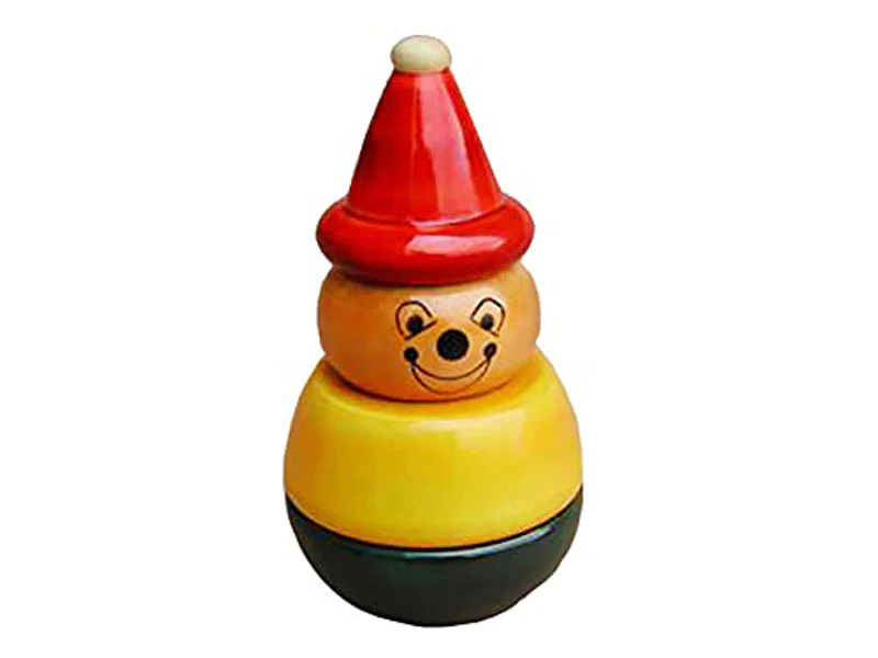 Wooden Aaba Yellow , Green Stacking Wooden Toys