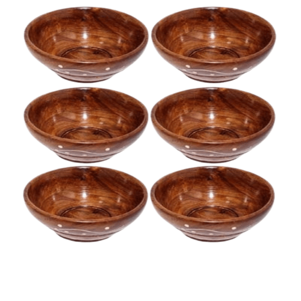 Wooden Bowl Set Of 6