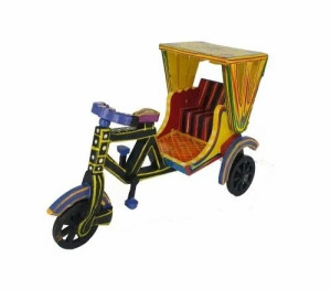 Wooden Cycle Rickshaw