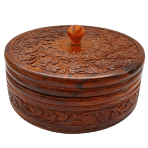Wooden Round Box