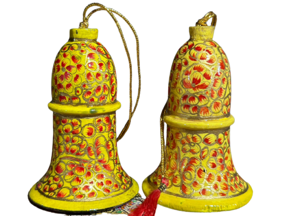 Yellow & Red Themed Christmas Bells